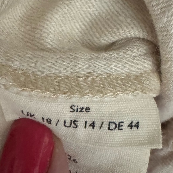 Poetry Cream Hemp Blend Pants Size 14 - Picture 5 of 6